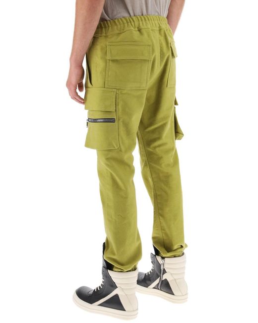 Rick Owens Green Mastodon Cargo Pants for men