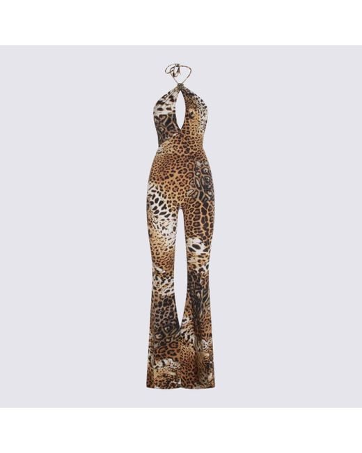 Roberto Cavalli Metallic Nylon Jumpsuit