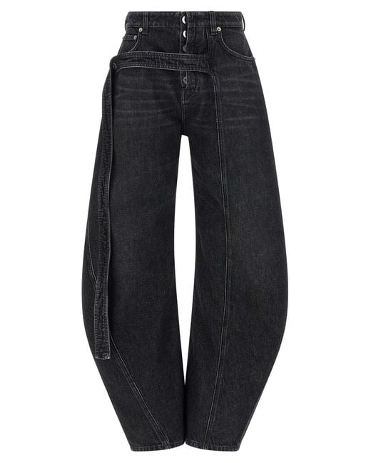 Low Waist Jeans Nero-Donna di Jean Paul Gaultier in Blue