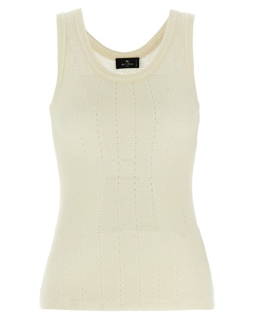 Etro Natural Punched Top