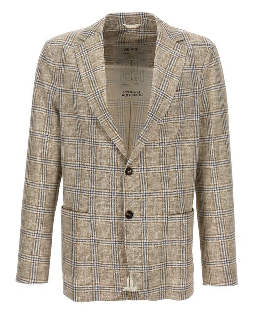 Circolo 1901 Natural Check Jacket Blazer for men