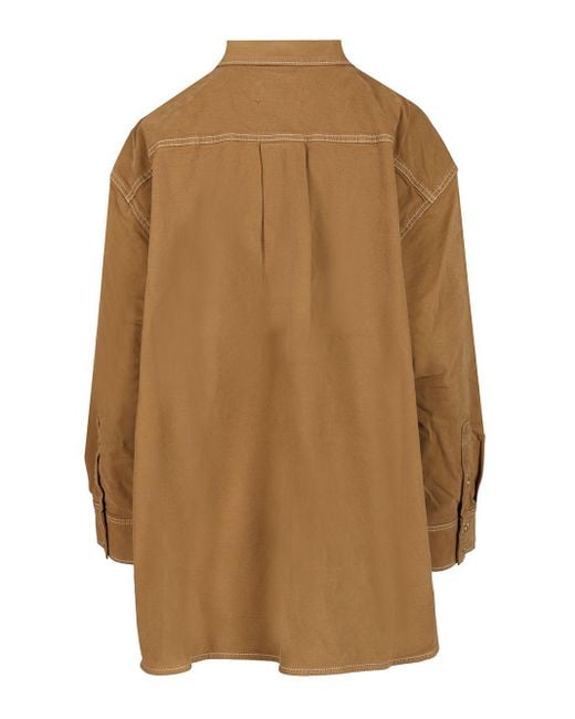 7 For All Mankind Brown "nina" Overshirt