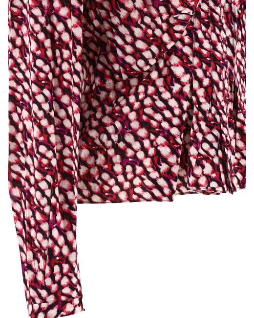Isabel Marant Red "eddy" Blouse