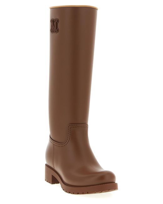 Max Mara Brown 'Rain' Boots for men