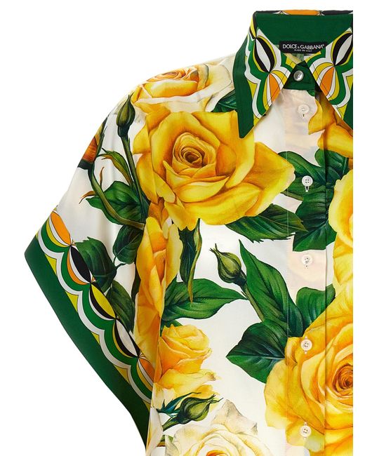 Rose Gialle Camicie Giallo di Dolce & Gabbana in Yellow