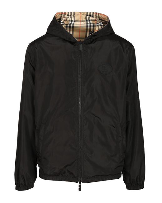 Reversible Check Jacket Giacche-Uomo di Burberry in Metallic da Uomo
