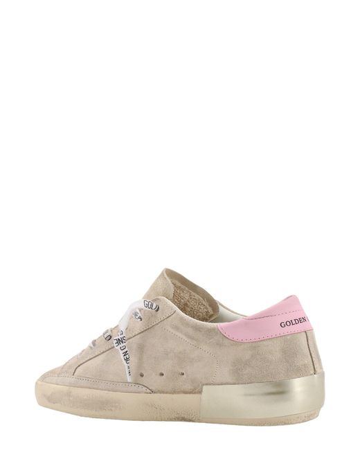Sneakers in suede con patch in pelle di Golden Goose Deluxe Brand in Natural