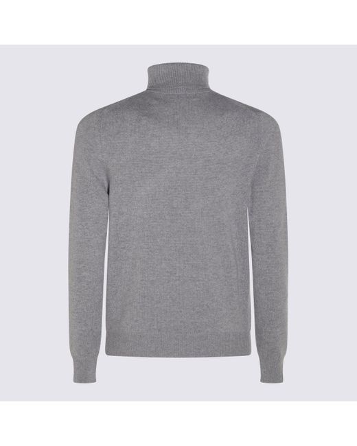 Malo Gray Sweaters Metallici E Grigi for men