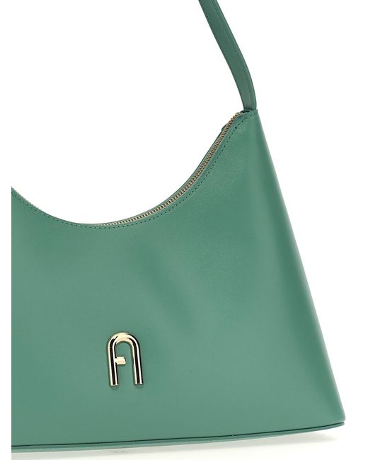 Furla Green Diamante S Shoulder Bags