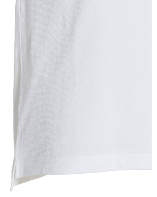 COMME DES GARÇONS PLAY White Logo Patch Shirt Polo for men