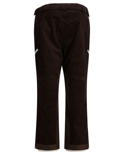 Brunello Cucinelli Black Velvet Padded Pants for men