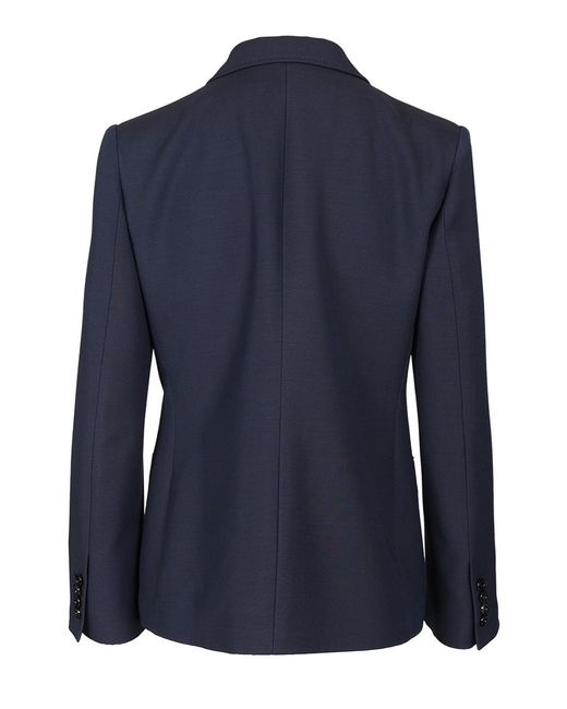 Crepe Couture Blazer Giacche Blu-Donna di Valentino Garavani in Blue