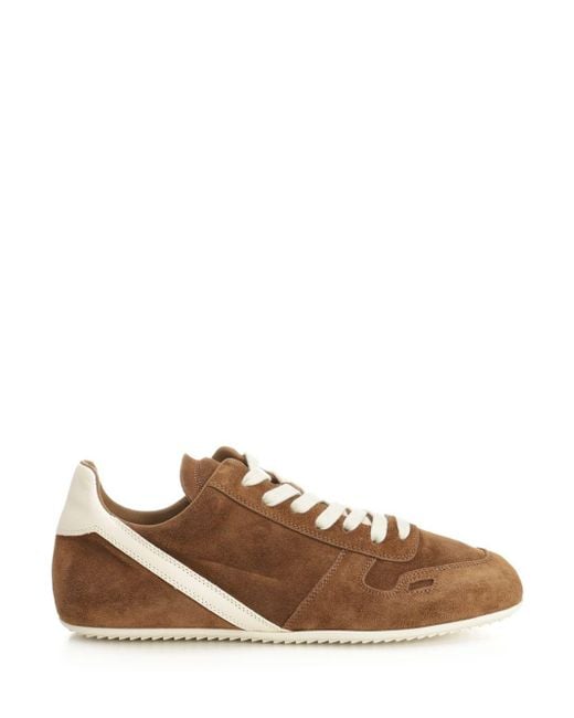 Rick Owens Brown Minimal Sneakers Beige