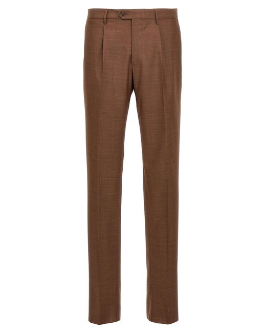 Tagliatore Brown Wool Suit for men