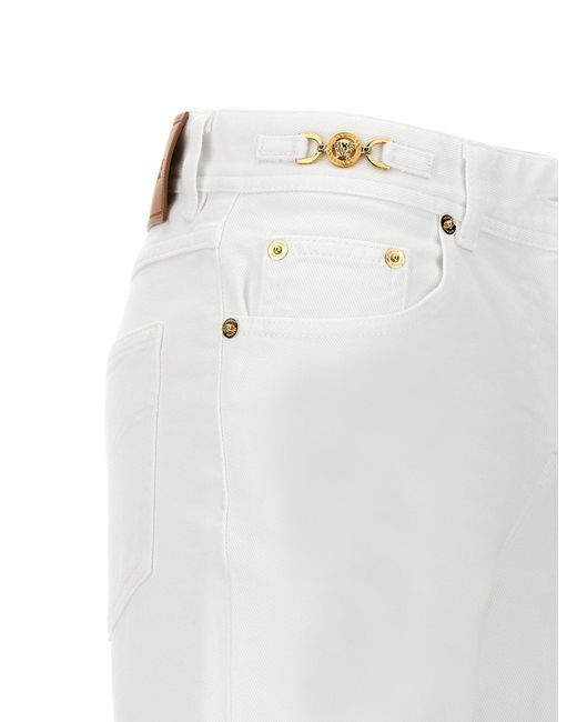 Flared Jeans Bianco di Versace in White
