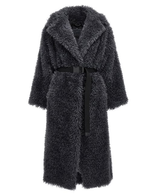 Ermanno Scervino Black Teddy Coat