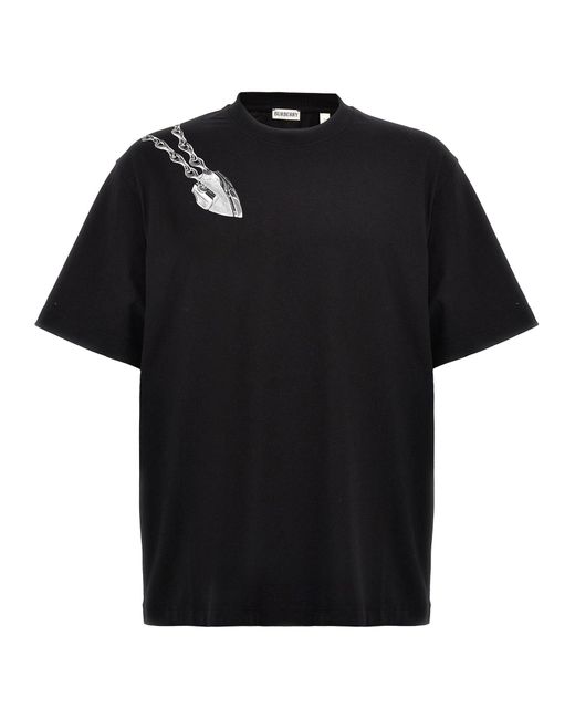 Burberry Black 'Shield' T-Shirt for men