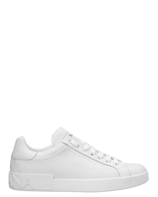 'Portofino' Sneakers Bianco di Dolce & Gabbana in White da Uomo