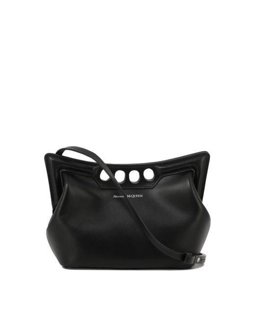 Borsa a Tracolla Peak di Alexander McQueen in Black