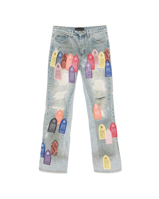 Jeans Regular & Straight-Leg Jeans-Uomo di Who Decides War in Blue da Uomo