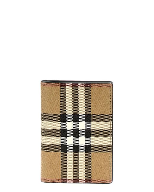 Burberry Natural Check Card Holder Wallets, Card Holders for men