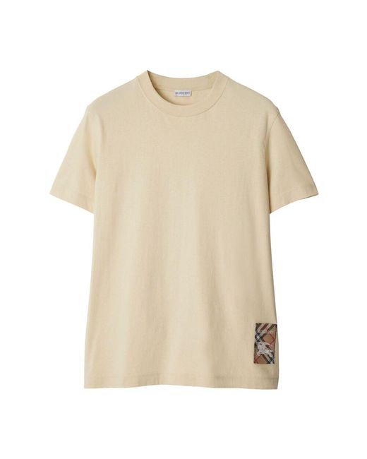 Burberry T-Shirts in Natural for Men | Lyst