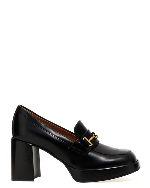Tod's Chain Loafers Pumps Black