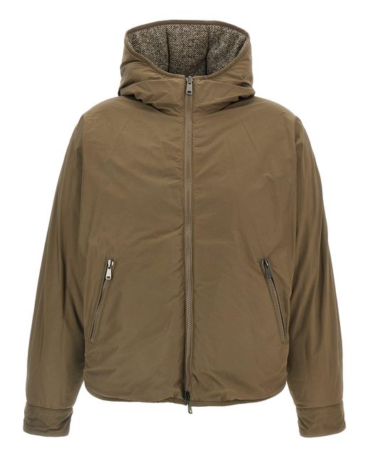 Reversible Down Jacket Puffer Jackets-Donna di Brunello Cucinelli in Gray