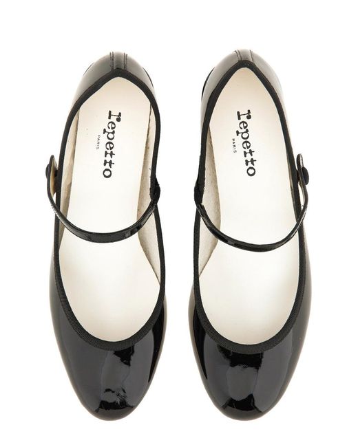 Repetto Black Rose Pump Mary Jane