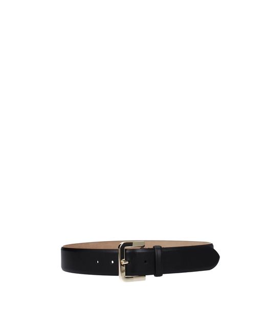 Max Mara Black Regular Belts Leather
