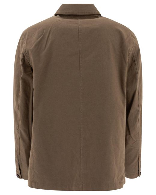 Vince Green Cotton And Linen Utility Jacket for men