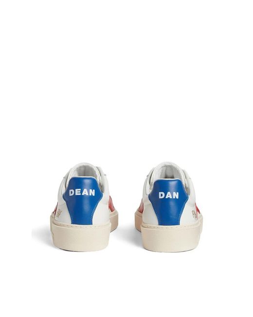 DSquared² Pink Leather Sneakers for men