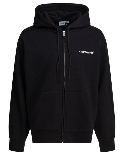 Carhartt Blue "Archive Lines" Hoodie for men