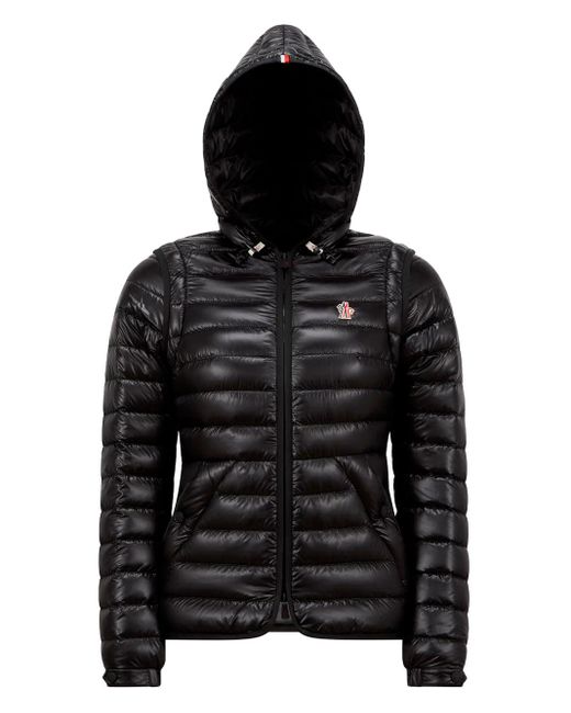 Grenoble Piumino Corto Con Cappuccio Karura 2-In di Moncler in Black