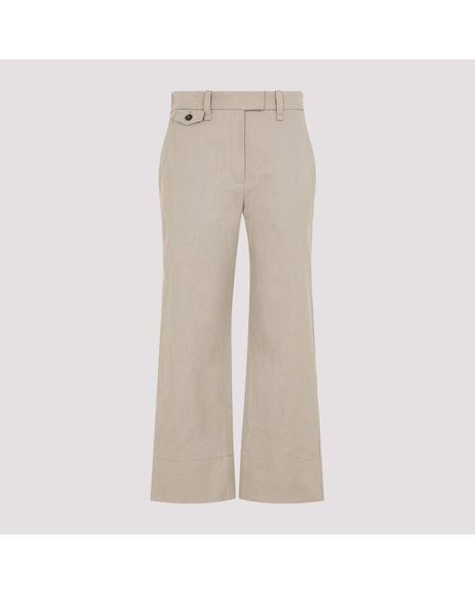 Brunello Cucinelli Natural Chino Cropped Pants