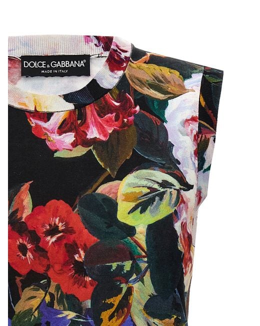Dolce & Gabbana Red Roseto Tops