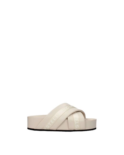 Stella McCartney White Slippers And Clogs Eco Leather Ivory