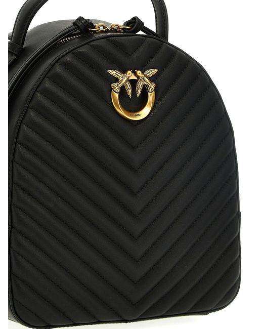 Pinko Love Click Classic Backpacks in Black Lyst