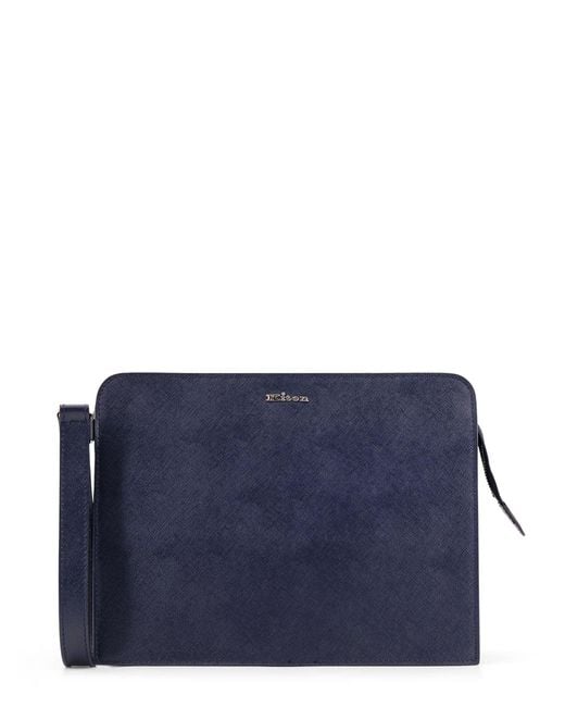 Kiton Blue Clutch for men