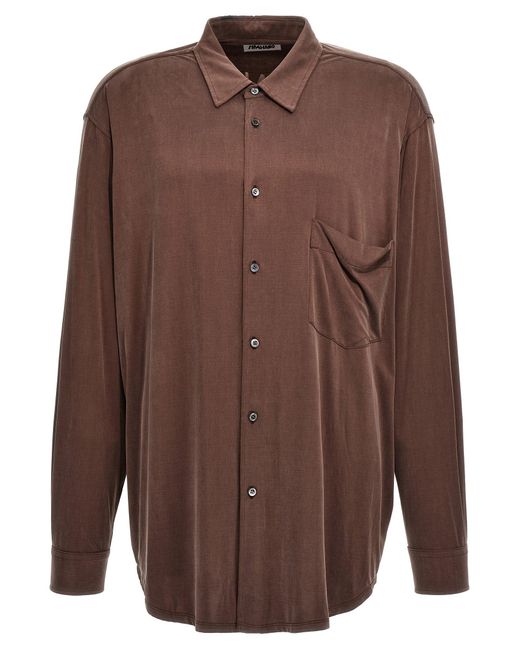Magliano Brown Liquid Shirt, Blouse for men