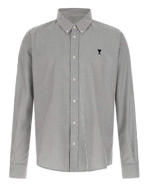 AMI Gray Ami De Coeur Shirt And Blouse for men