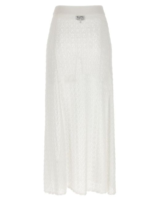 スカート Ganni 'Shiny Pointelle Knit' skirt Ganni Shiny Pointelle Knit Skirt | ModeSens