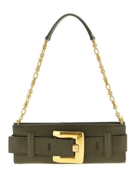 Balmain Metallic Anthem Clutch