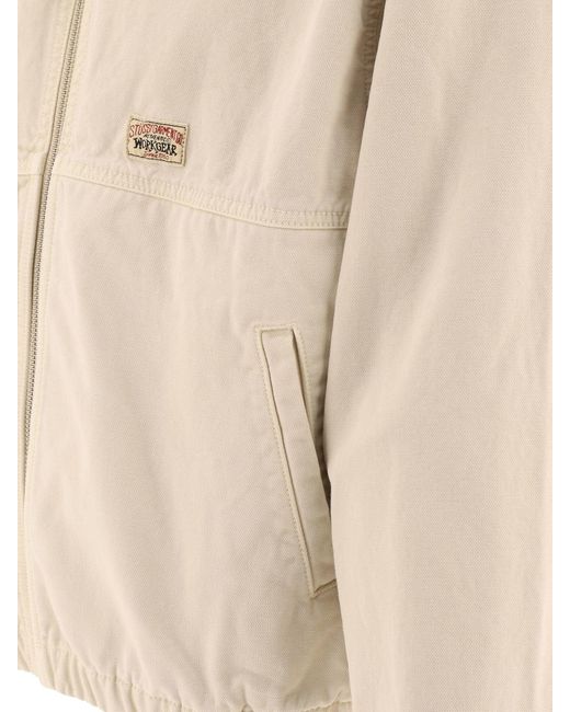 Stussy Unlined Canvas Jacket in Natural for Men Lyst UK