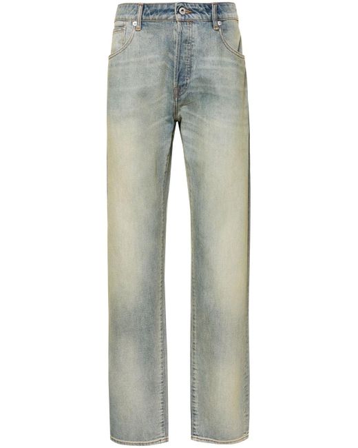 Jeans slim Bara a vita media di KENZO in Gray da Uomo