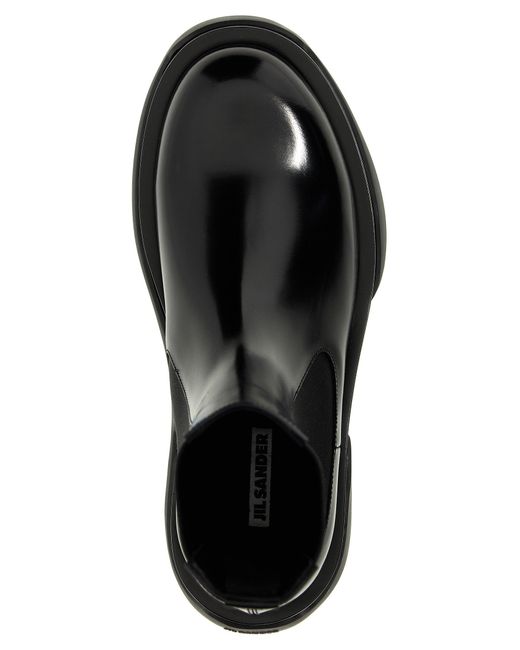Chelsea Boots Stivali E Stivaletti Nero di Jil Sander in Black da Uomo