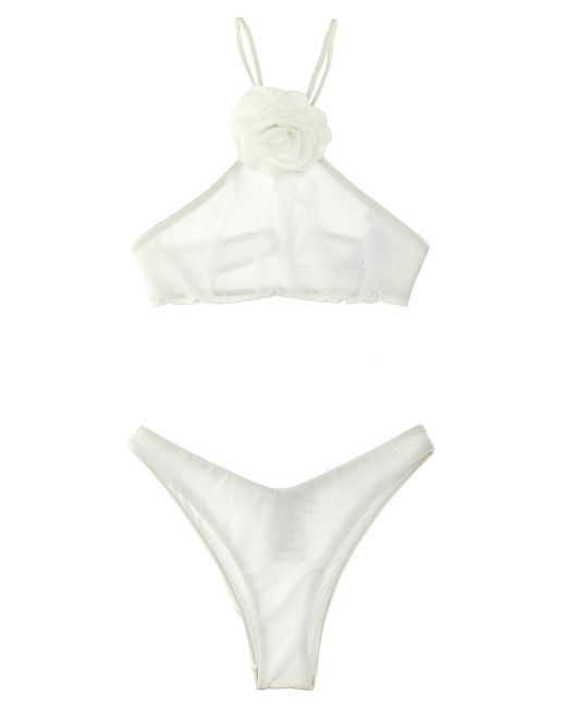 Philosophy White Bikini Brooch Beachwear