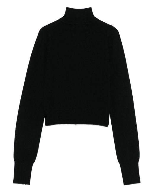 Extreme Cashmere Black Cashmere Zipped Cardigan