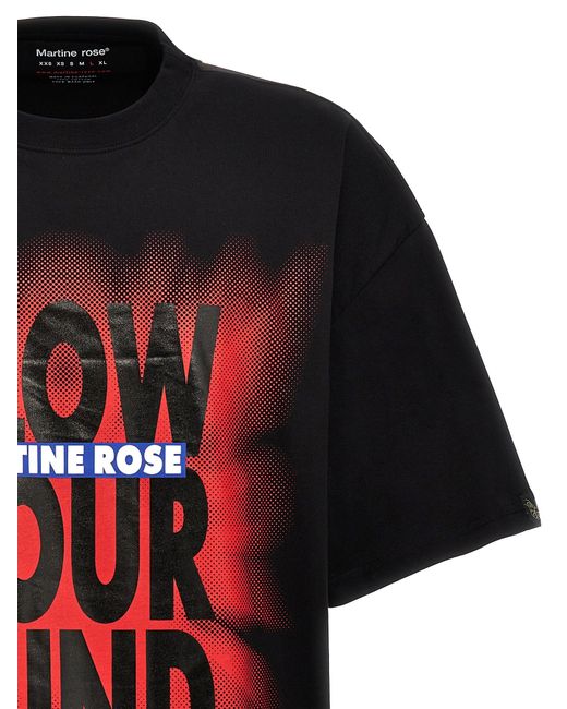 Blow Your Mind T Shirt Nero di Martine Rose in Red da Uomo