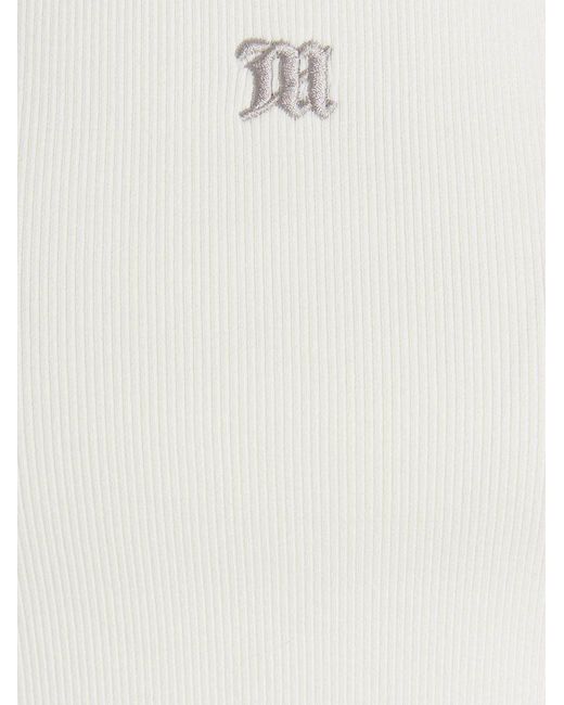 M I S B H V Logo Embroidery Tank Top Tops White for men